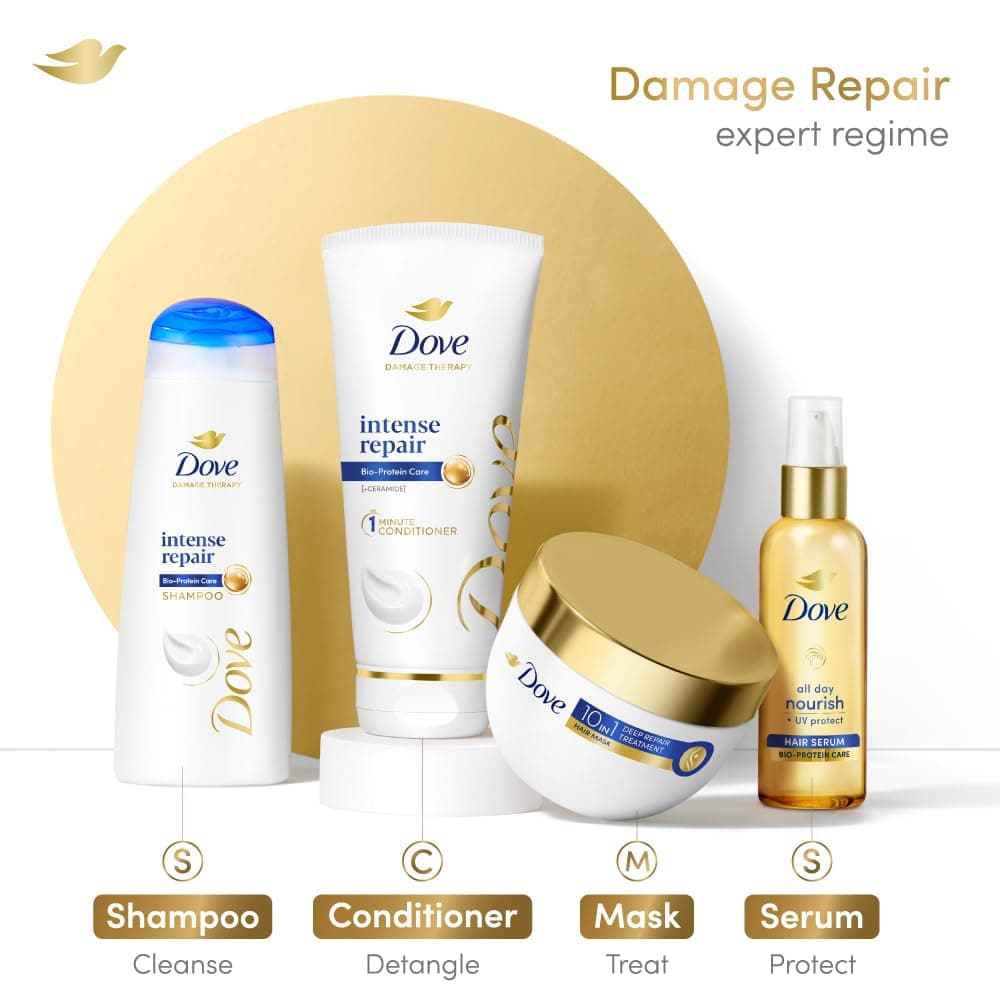 No Brand Dove Intense Repair Shampoo 625ml – Deep Damage Repair Shampoo for Dry & Damaged Hair, Nourishing Care for… — thumbnail 2 of 9