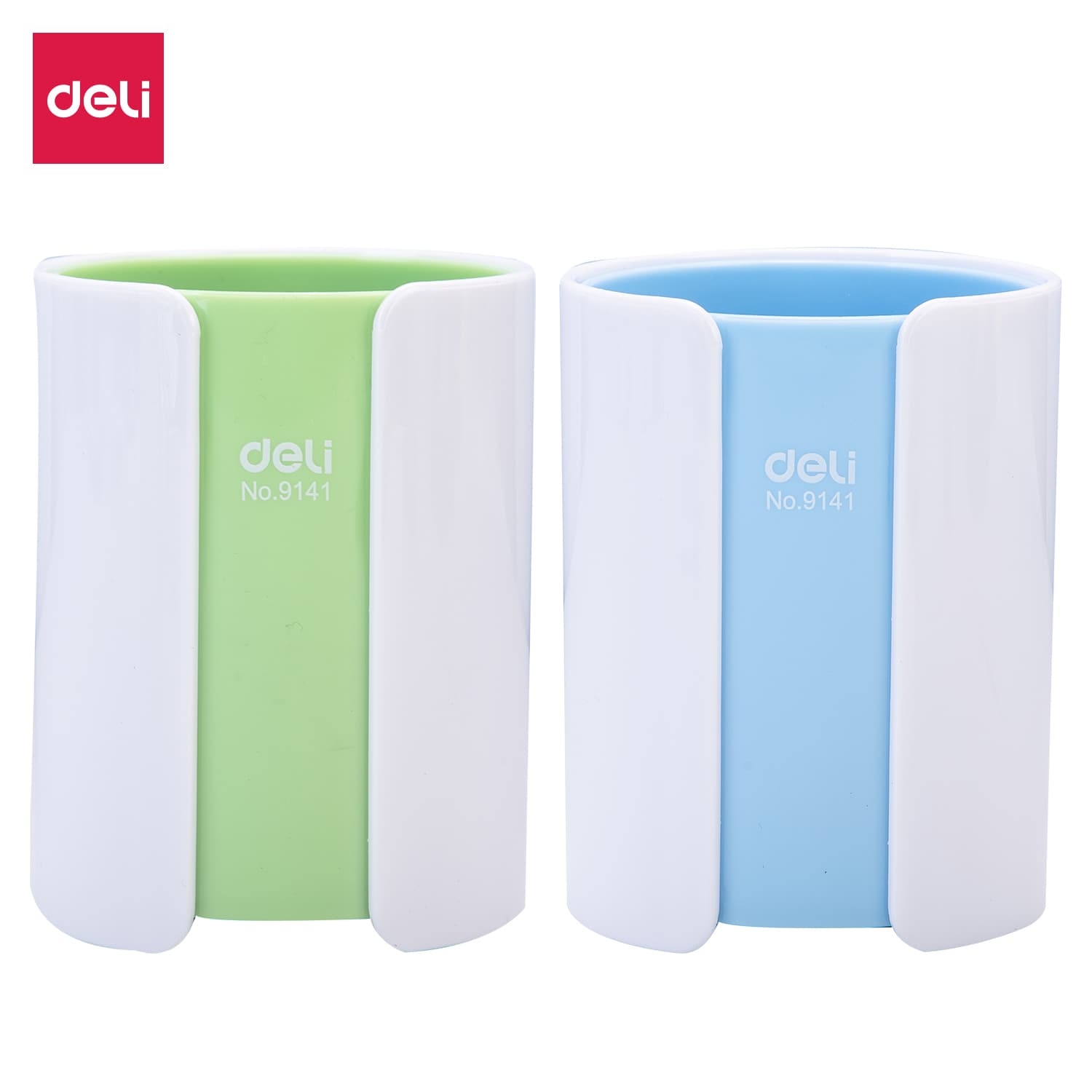 Deli E9141 Dual Color Pen Holder | Desk Organizer Pen Stand