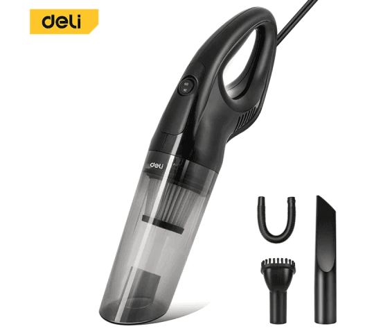 Deli Car Vacuum Cleaner 12V EDL8081 Portable Auto Vacuum Cleaner for Car Interior Cleaning