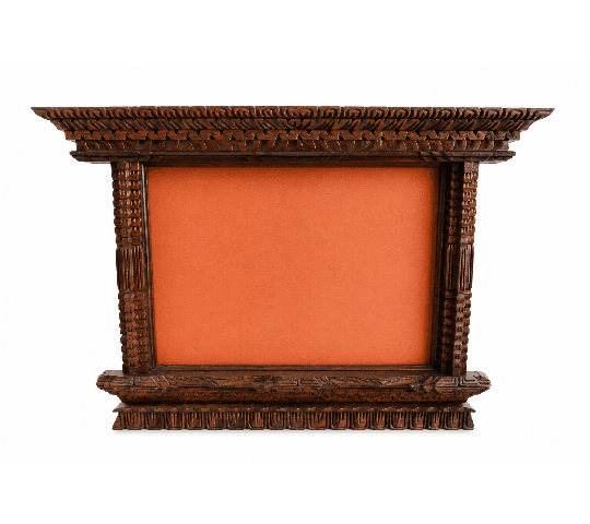 Wooden Frame A4 Size | Handmade Traditional Nepali Wooden Photo Frame