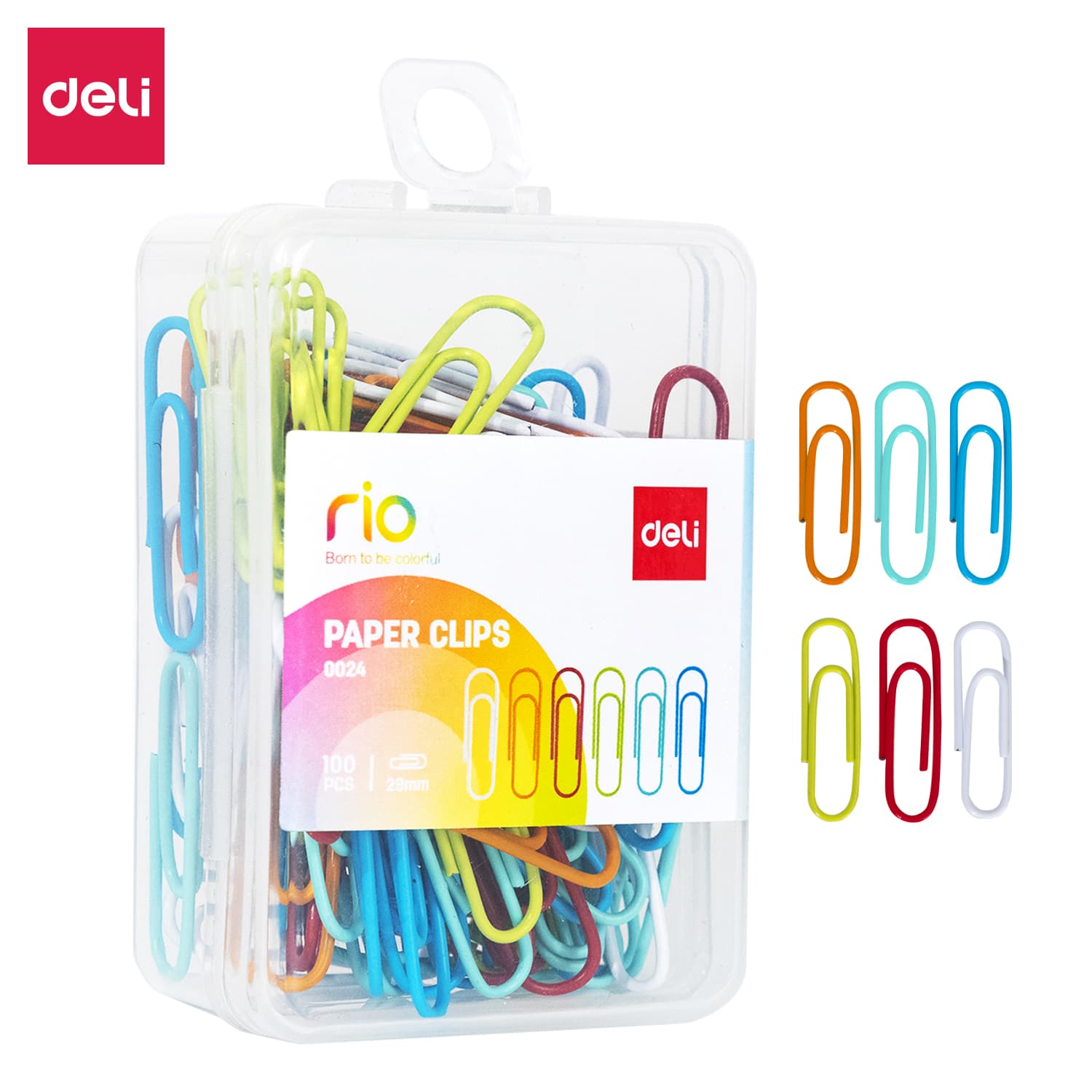 Deli E0024 Paper Clip – Premium Metal Paper Clips for Office, School & Home