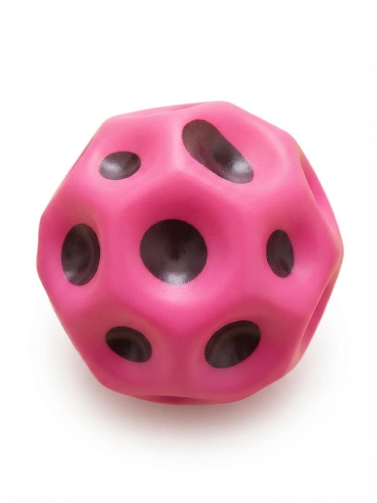 Pink Geometrical Stress Relief Fidget Ball | Sensory Squeeze Ball for Kids & Adults