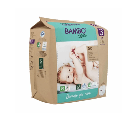 Bambo Nature Diapers size 3 (4-8 kg/ 9-18 lbs) 28 pcs