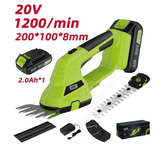EDG621-1 Cordless Grass and Shrub Shears – Rechargeable Garden Trimming Tool