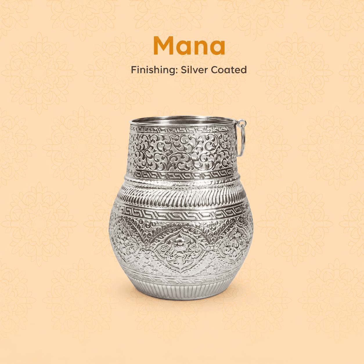 Ranimahal Mundre Mana – Silver Coated Traditional Decorative Bowl