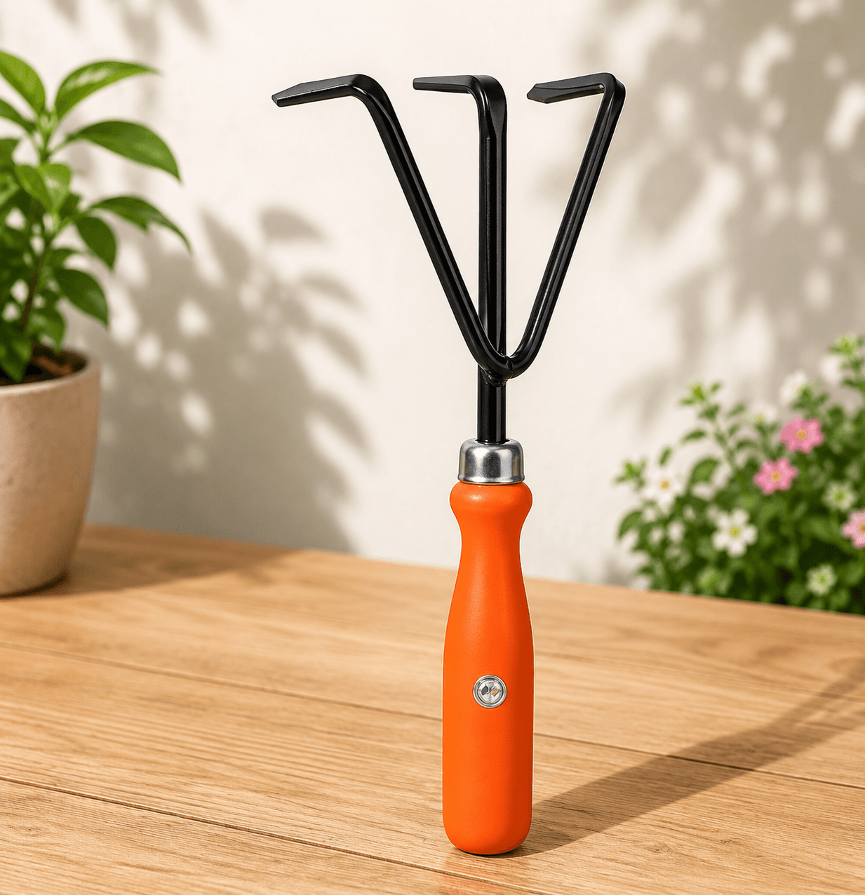 Iron Garden Hand Fork for Home Gardening