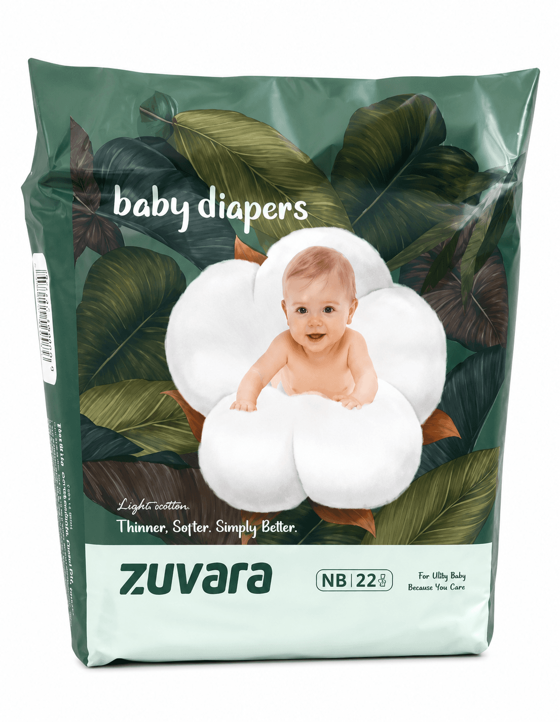 Zuvara Premium Tape Diaper NB (Pack of 22)