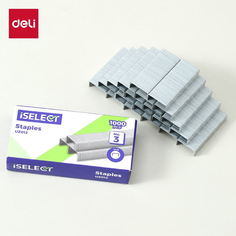 Deli Deli UZ012 Staples – Premium Heavy Duty Staples for Office & School stationary, toys & sports — thumbnail 2 of 6