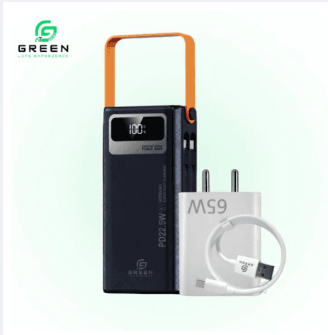 Green Combo Thunder x4 Powerbank & UV-65 Charger