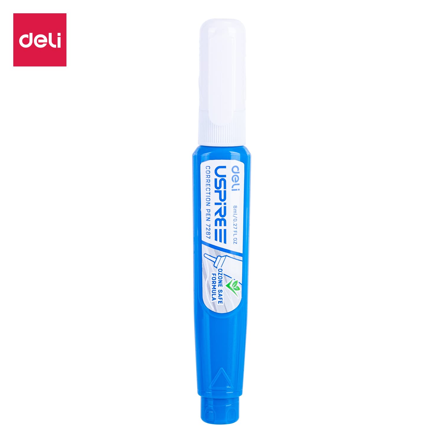 Deli-E7287 School Correction Fluid | Quick Dry White Correction Liquid