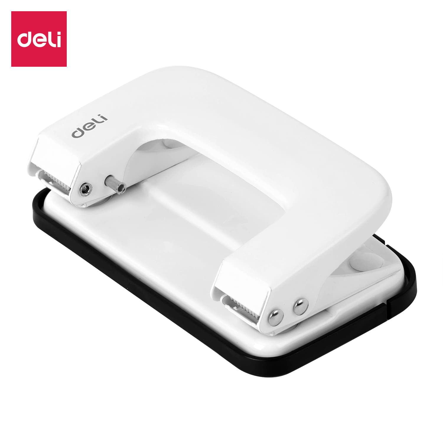 Deli E0136 2-Hole Paper Punch Machine – 10 Sheet Capacity Office Punch