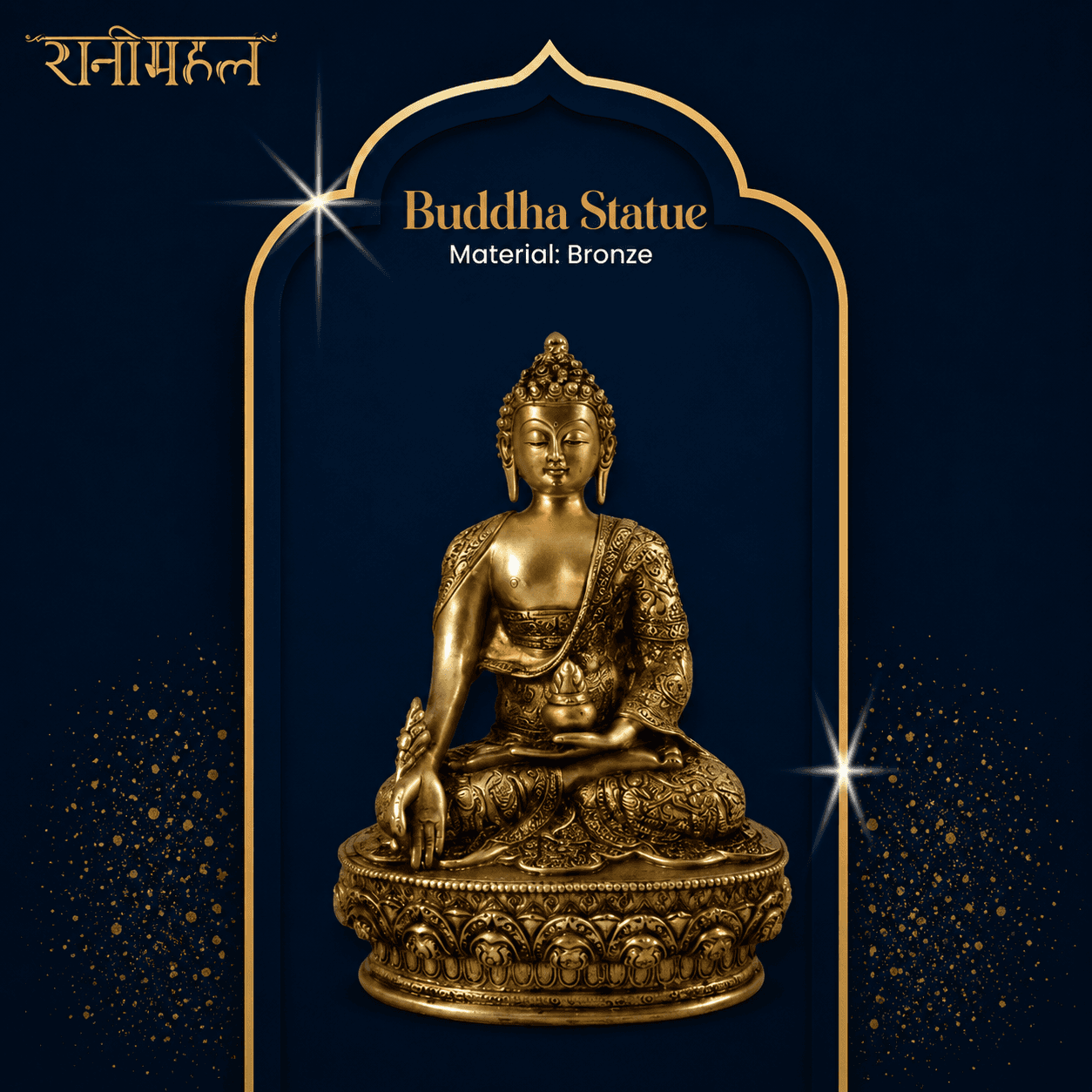 Ranimahal Buddha Bronze Statue 22 Inch | Handcrafted Decorative Idol