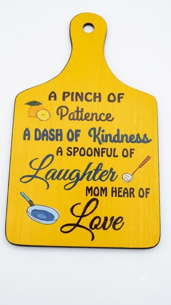 No Brand Kitchen Decorative Chopping Board Wall Hanging | Wooden Cutting Board Style Kitchen Decor Plaque home & kitchen — thumbnail 2 of 5