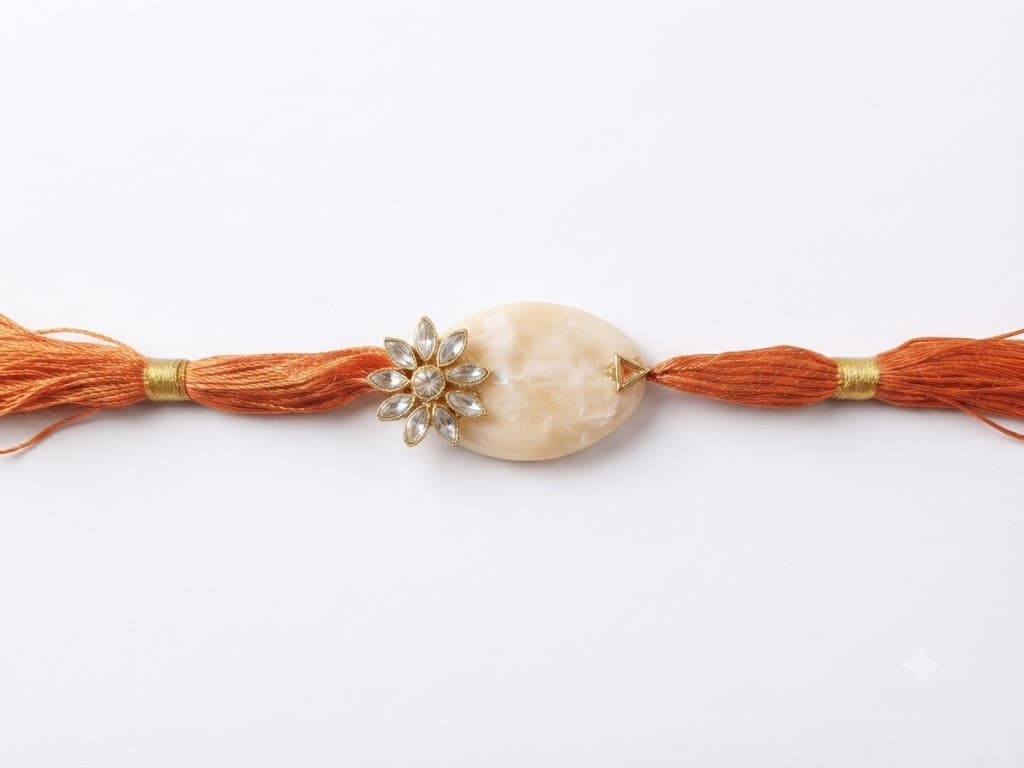 Elegant Designer Beaded Rakhi for Raksha Bandhan