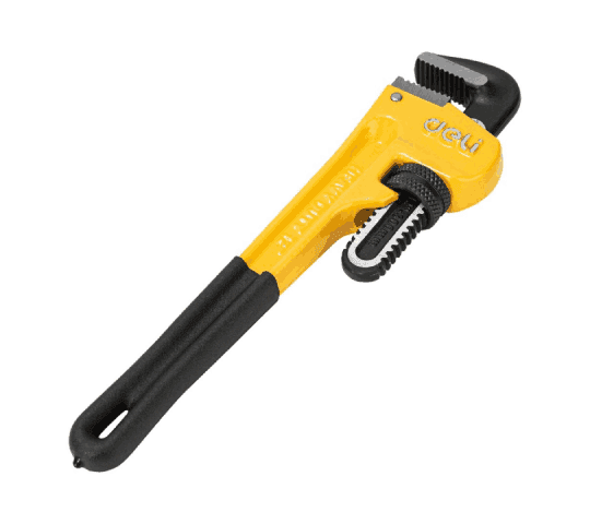 Deli Pipe Wrench 12 Inch DE-EDL2512 | Heavy-Duty Adjustable Plumbing Wrench