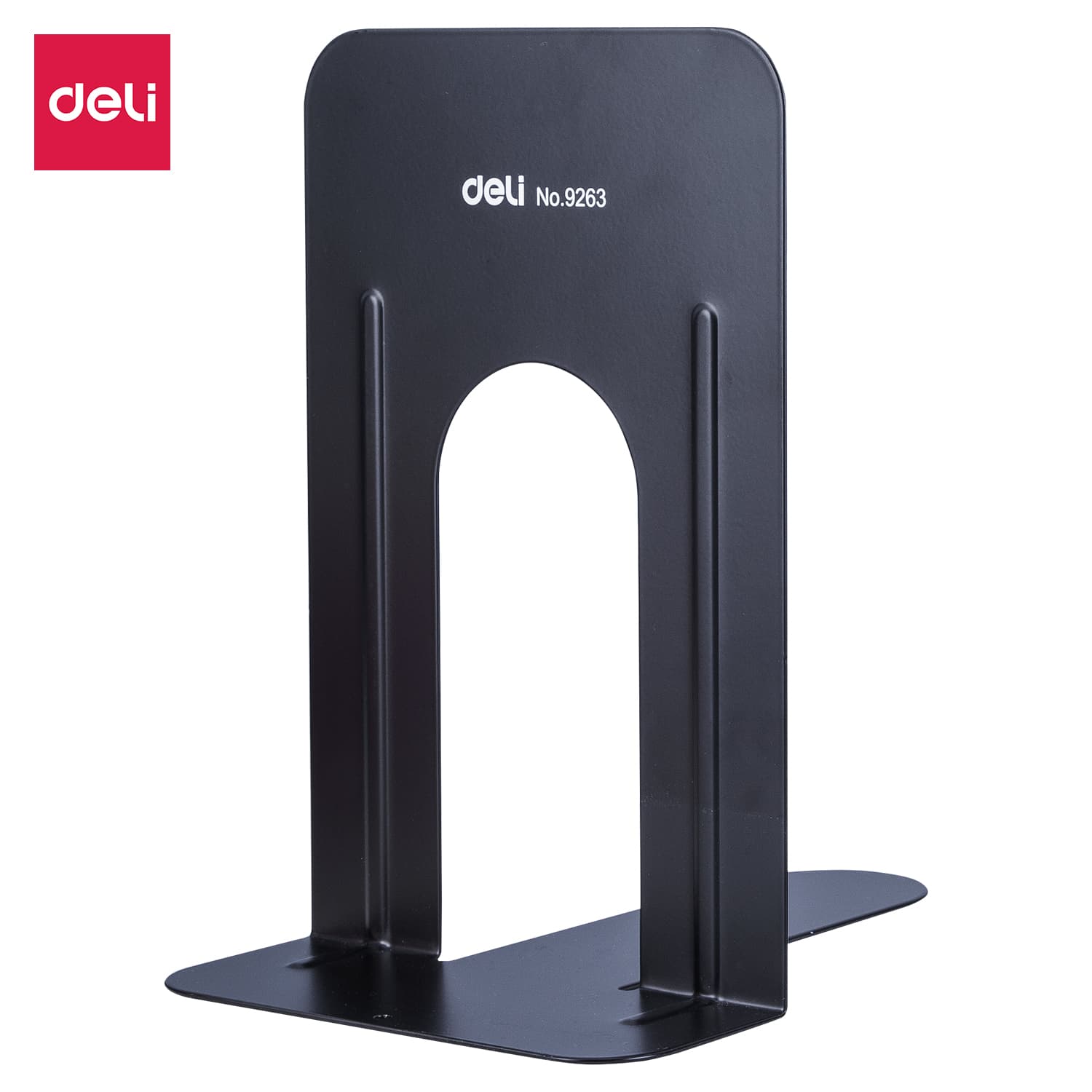 Deli E9263 Metal Book End 9 Inch Heavy Duty Book Holder (Pair)