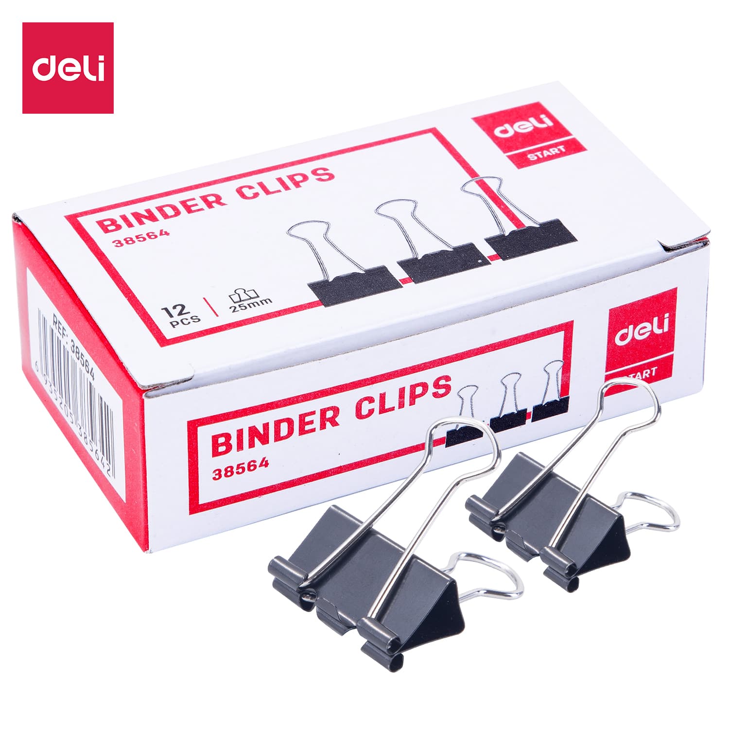 Deli E38564 Effortless Binder Clip | Strong Paper Clip for Office, School & Home