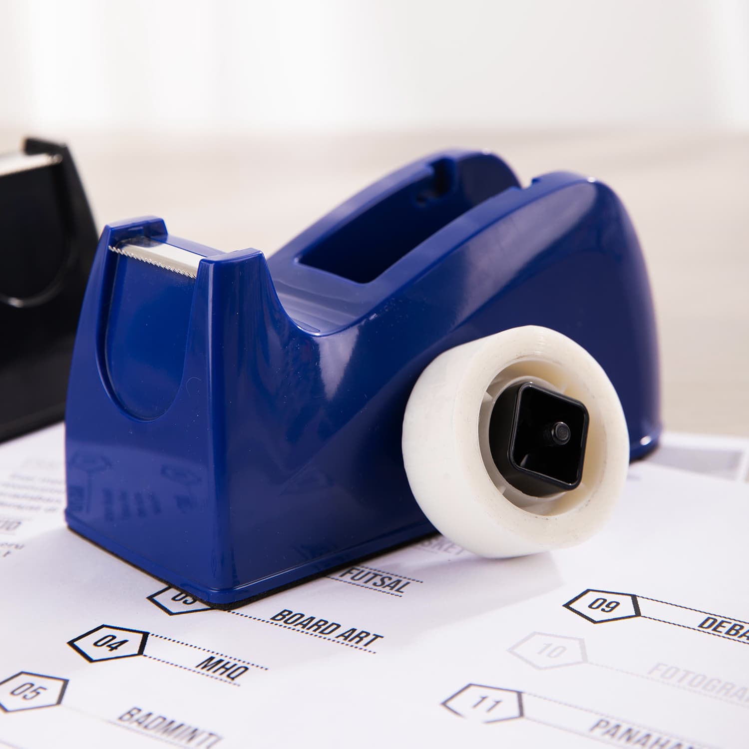 Deli Deli E815 Tape Dispenser – Durable Desktop Tape Cutter for Office, School & Home stationary, toys & sports — thumbnail 5 of 5