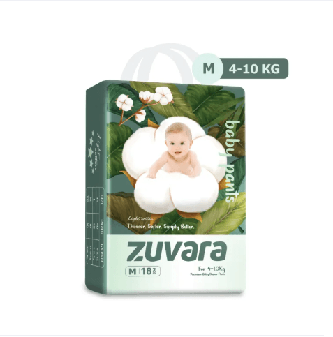 Zuvara Premium Pant Diaper Medium (Pack of 18)