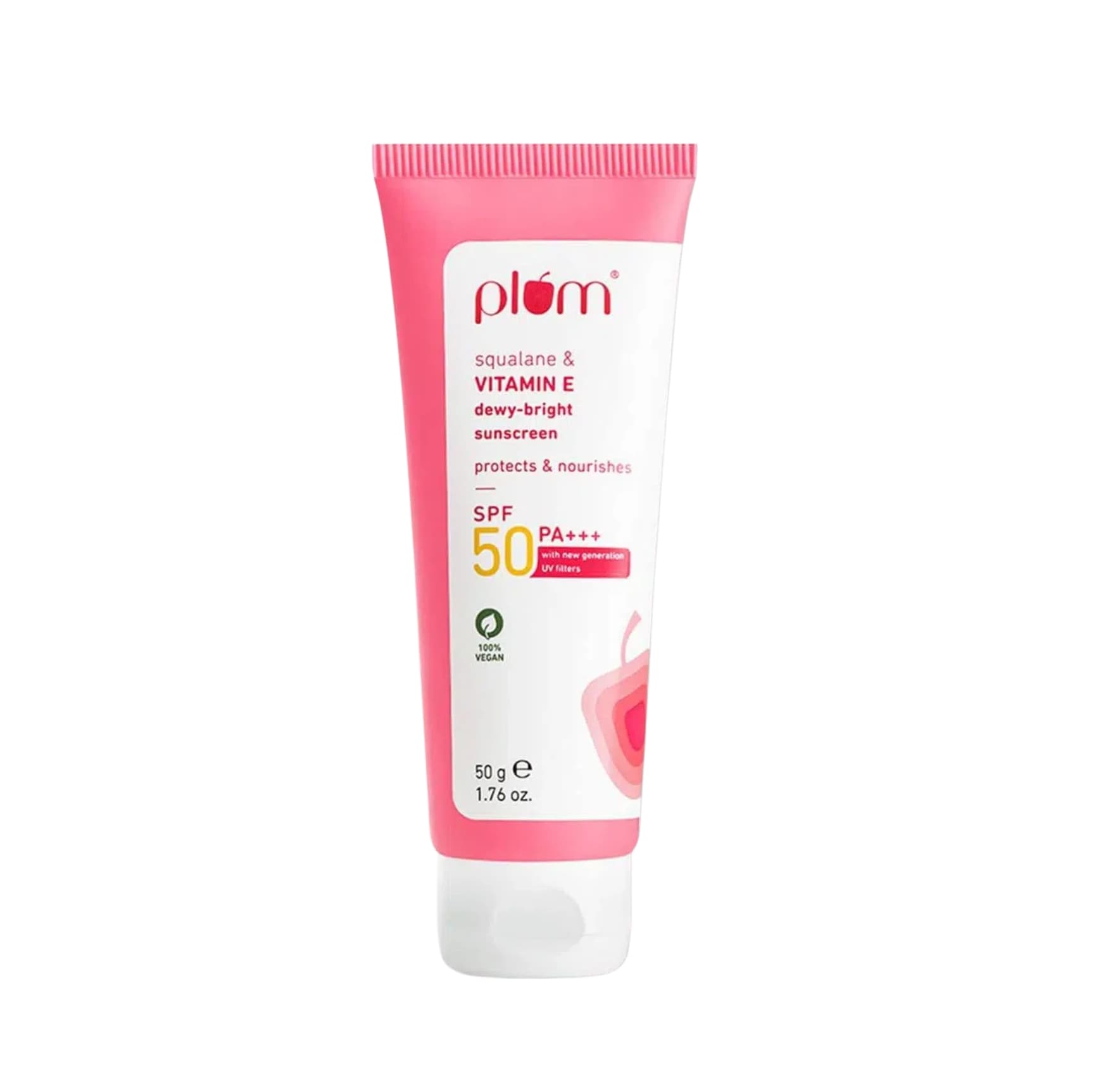 Plum Squalane & Vitamin E Dewy Bright Sunscreen SPF 50 PA+++ 50g