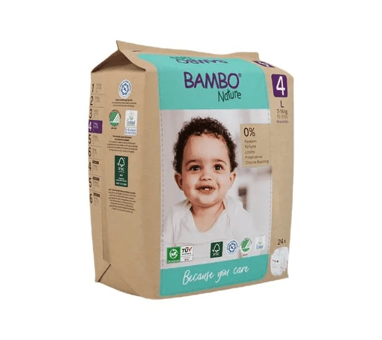 Bambo Nature Diapers size 4 (7-14 kg/ 15-31 lbs) 24 pcs