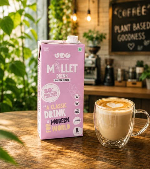 Millet Drink Barista Edition – Plant-Based Dairy-Free Milk Alternative | 1L