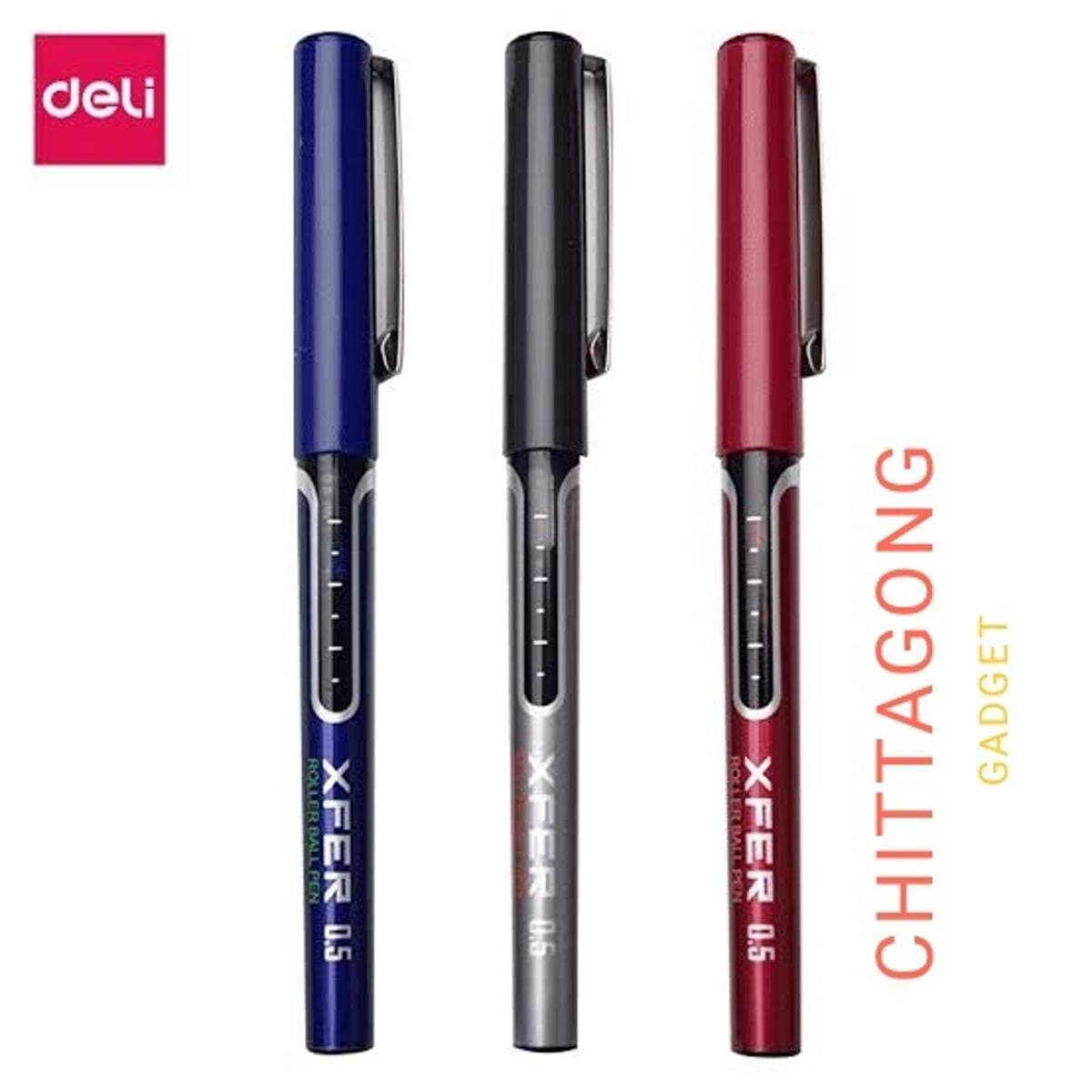Deli S657 XFER 0.5mm Roller Pen | Smooth Ink Roller Pen for School & Office per pcs