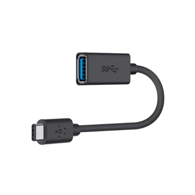Belkin USB 3.0 USB-C to USB-A Adapter F2CU036btBLK – 5Gbps Data Transfer