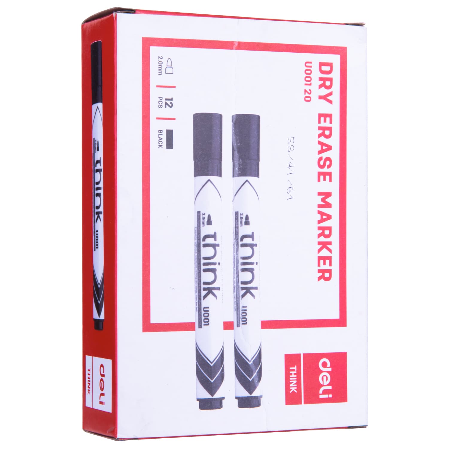 Deli Deli EU00120 Whiteboard Marker | 2mm Bullet Tip Dry Erase Marker for Office, School & Classroom stationary, toys &… — thumbnail 4 of 5