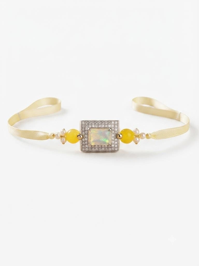 Elegant Yellow Crystal Bracelet