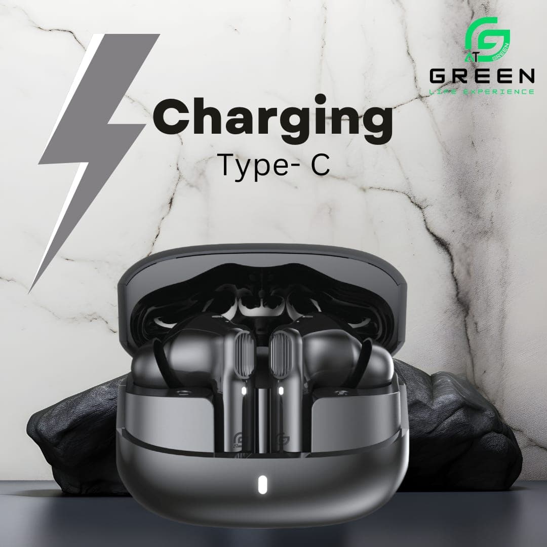 Greenlife Green Airbeat-520 Dual Mic ENC Earbuds | 30 Hours Playtime, IPX4 Waterproof, 13mm Driver electronics — thumbnail 7 of 11