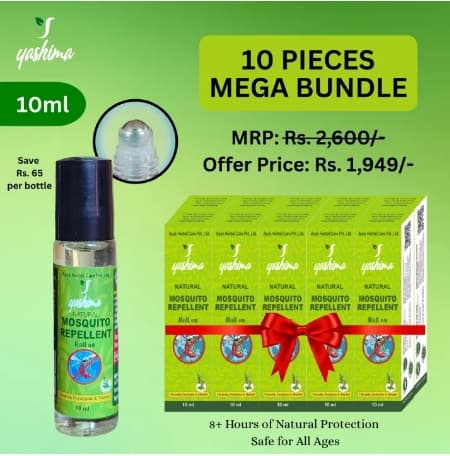 Ten Pieces Bundle -  Yashima Mosquito Repellent Roll-On 10ml
