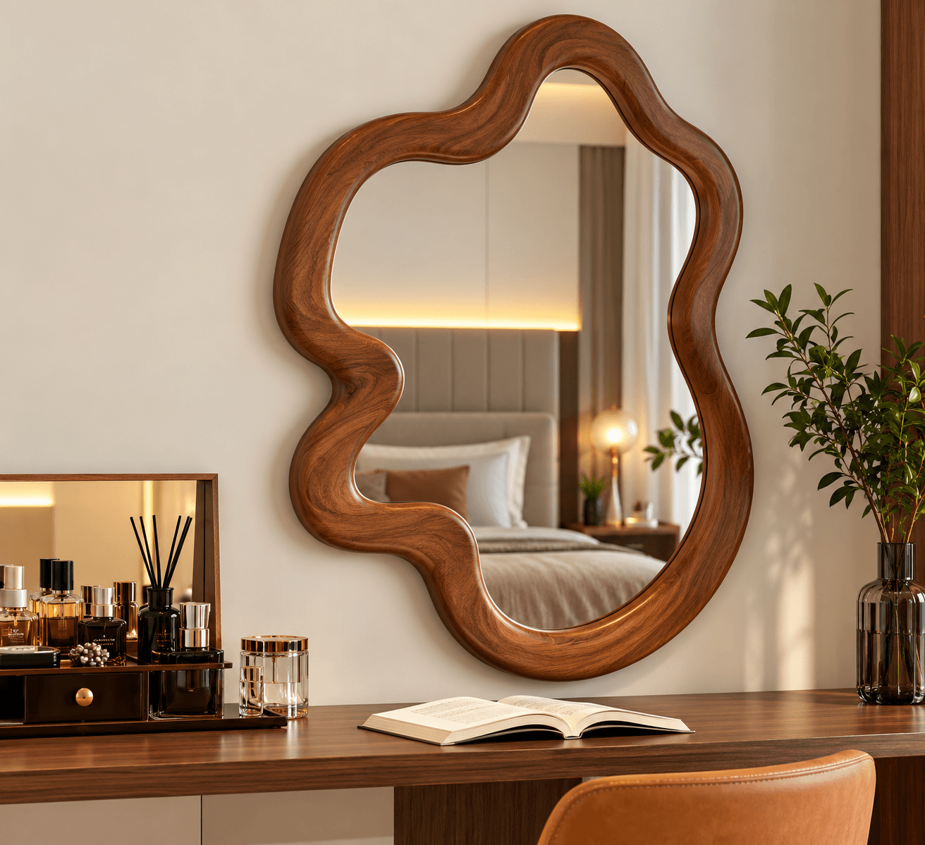 Modern Decorative Mirror for Living Room & Bedroom – Stylish Home Décor Wall Mirror daily essentials & lifestyle