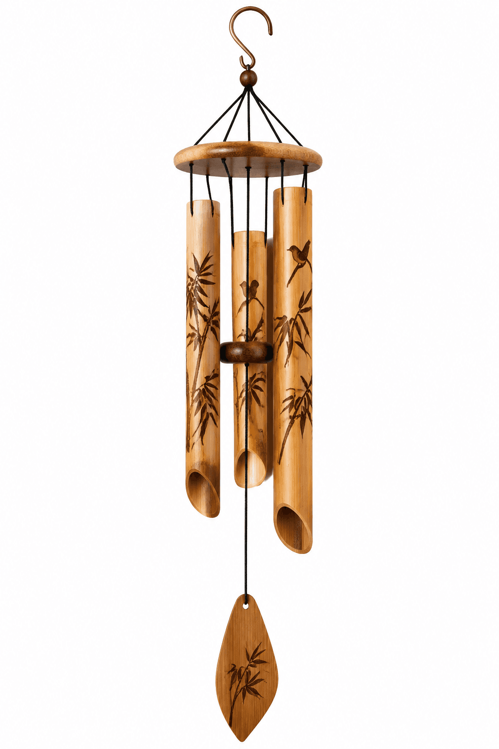 Lala G EcoCraft Bamboo Hanging Wind Chime for Garden, Balcony & Home Decor daily essentials & lifestyle