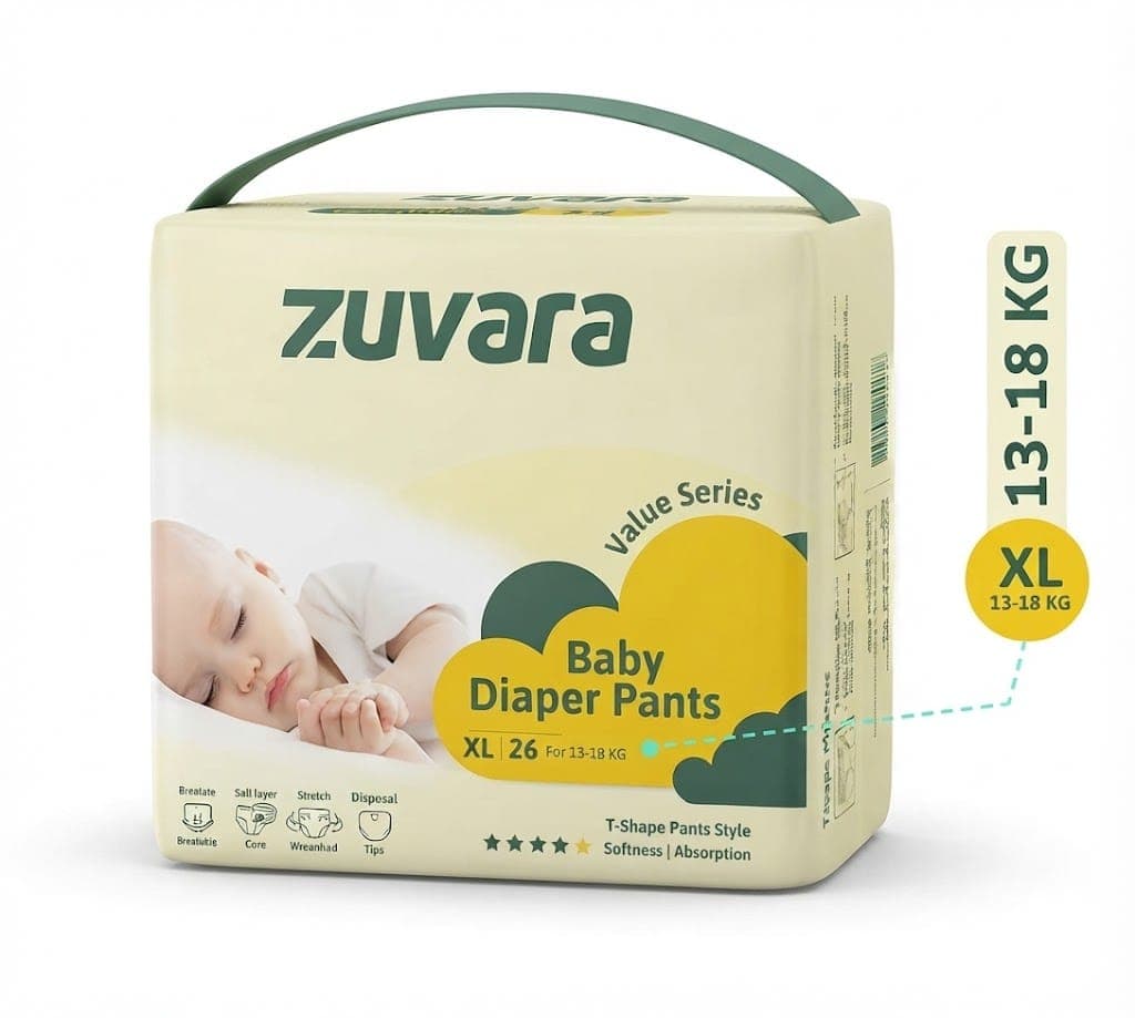Zuvara Zuvara Value Series Diaper Pants – XL Size (Pack of 26) pharmacy, fitness & surgical