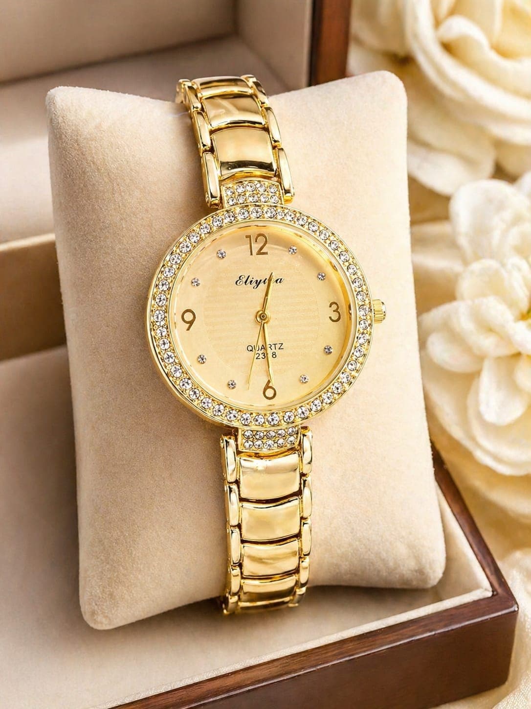 Eiyina Gold Crystal Watch – 1 Year Warranty daily essentials & lifestyle