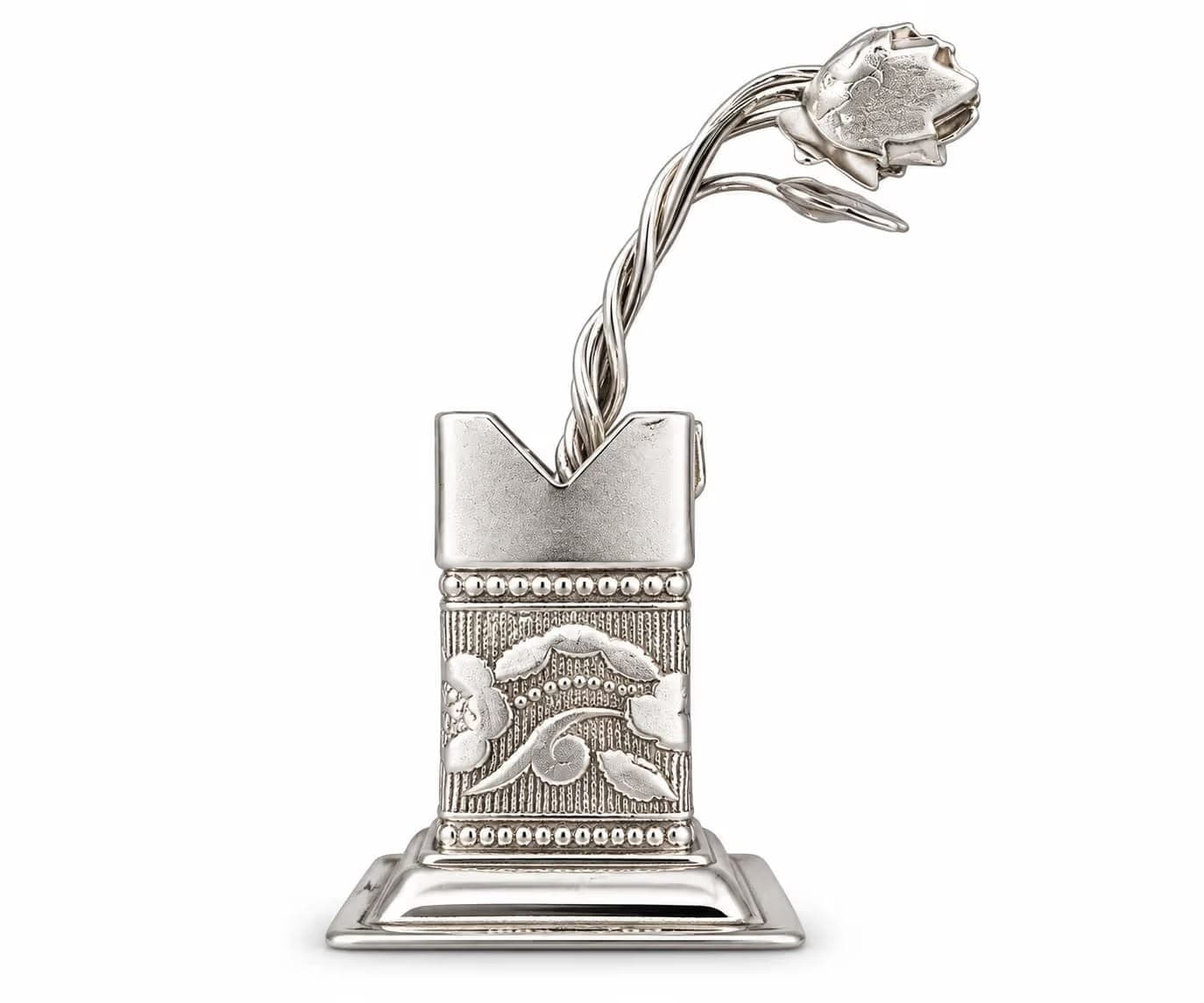 Silver-Plated Decorative Flower Vase for Home & Office Decor daily essentials & lifestyle