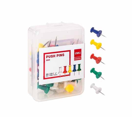 Deli Push Pin EOO21 – 400 Qty (10 Boxes per Pack)