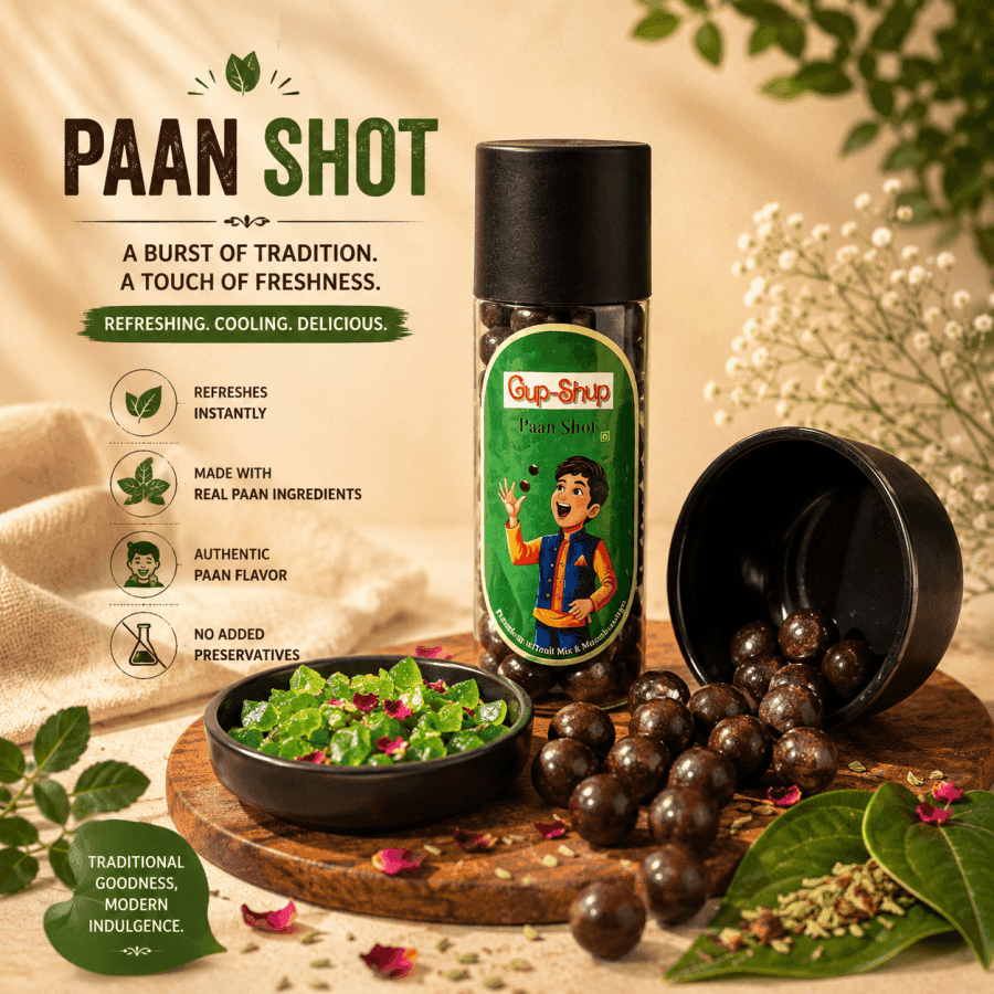 Gupshup Paan Shot 100g | Instant Paan Mouth Freshener
