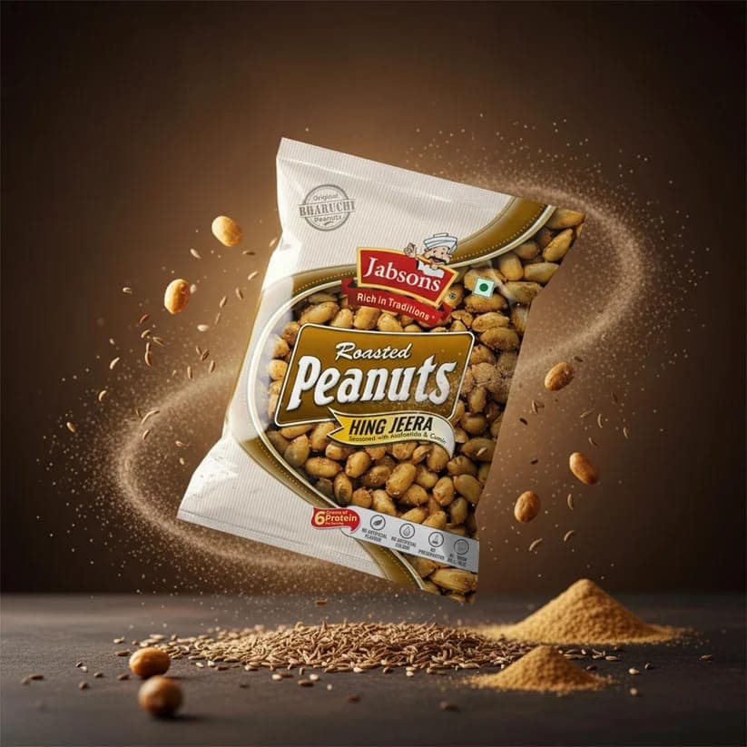 Hing Jeera Roasted Peanuts | Crunchy, Savory & Flavorful Roasted Peanut Snack