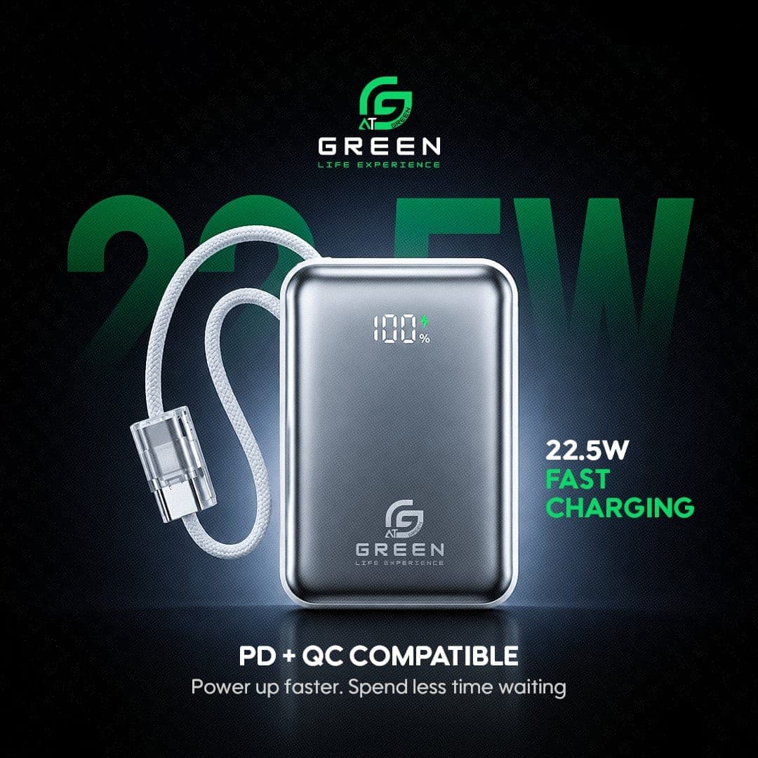 Greenlife Green Turbo Tiny 10000mAh Mini Power Bank 22.5W Fast Charging electronics — image 1 of 4