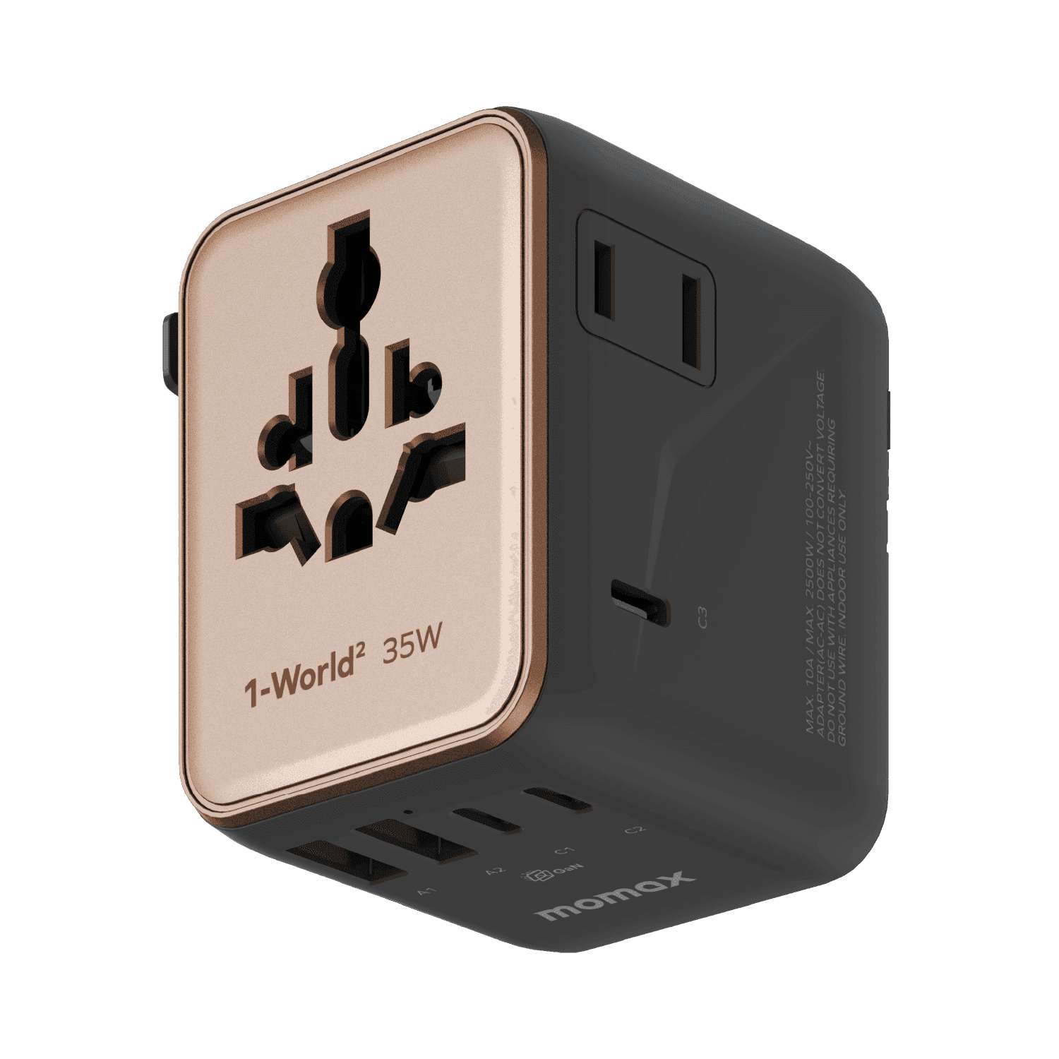 Momax Momax 1-World² PD35W 5-Port Universal Travel Adapter electronics — image 1 of 6