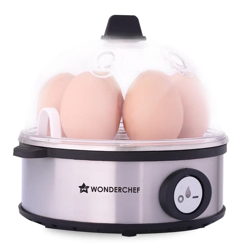 Wonderchef Wonderchef Essenza Instant Egg Boiler – 350W, 7 Egg Poachers, Stainless Steel Body, Auto Shut-Off & 2-Year… — image 1 of 6