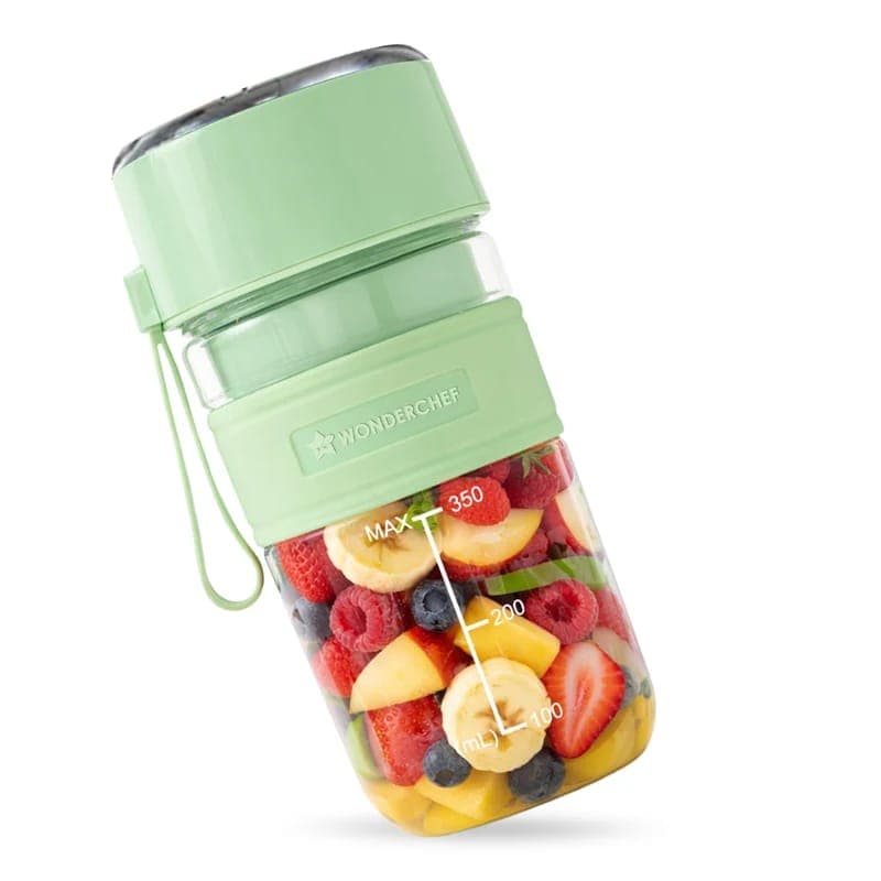 Wonderchef Nutri-Cup Zip Portable Blender – 350ml, 2000mAh Battery, Type-C Charging & Flip-Top Sipper Lid