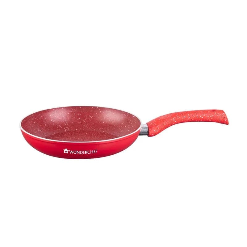Wonderchef Wonderchef Granite 24cm Non-Stick Fry Pan | 1.8L | 5-Layer PFOA-Free Coating | Gas & Induction Compatible | Red… — image 1 of 6