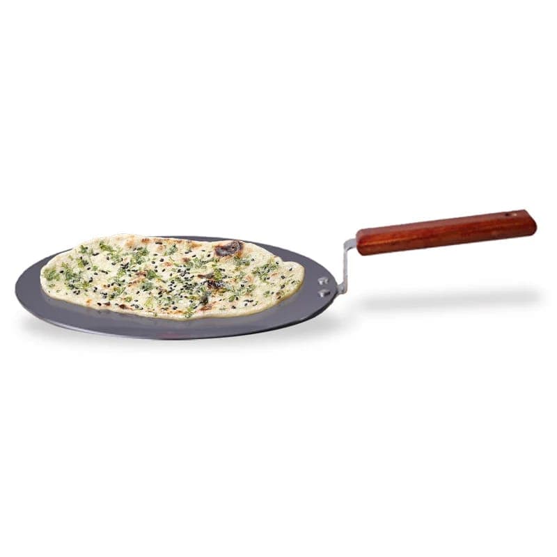 Wonderchef Wonderchef Ebony 25 cm Roti Tawa | Induction Bottom | Wooden Handle | Hard Anodized Aluminium | Non Stick Tawa|… — image 1 of 5
