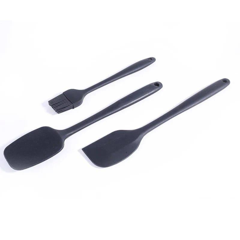 Wonderchef Ambrosia Silicone Kitchen Tools Set of 3 Pcs | Spatula, Spoon & Brush | Food-Grade Silicone | Odour & Stain Free