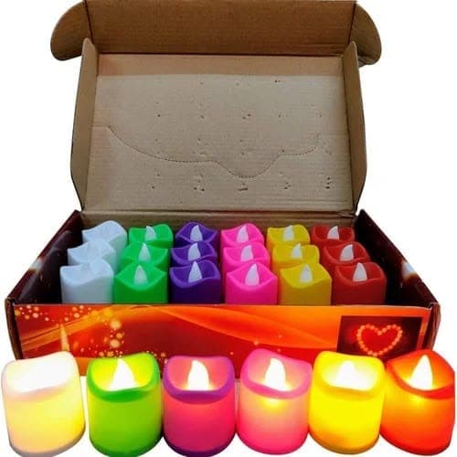 No Brand Smokeless LED Candles 24 Pcs for Diwali, Tihar & Home Decoration home decor — image 1 of 5
