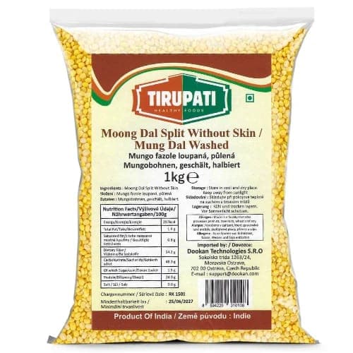 Tirupati Tirupati Yellow Moong Dal Split Without Skin 1 Kg | Split Yellow Moong Dal daily essentials & lifestyle