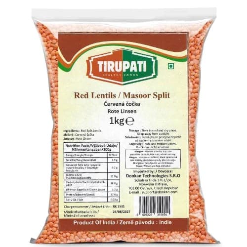 Tirupati Tirupati Red Lentil Split 1 Kg | Masoor Dal daily essentials & lifestyle